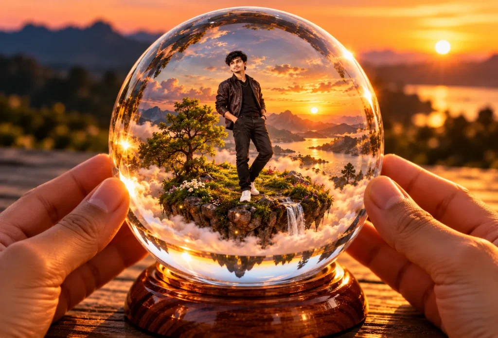Crystal Ball Portrait Prompt